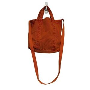 Vintage GAP Orange Canvas Tote Shoulder Strap Y2K Gorpcore Utility Bag
